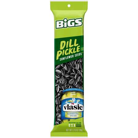 BIGS Bigs Dill Pickle Sunflower Seeds 2.75 oz., PK72 1601201027